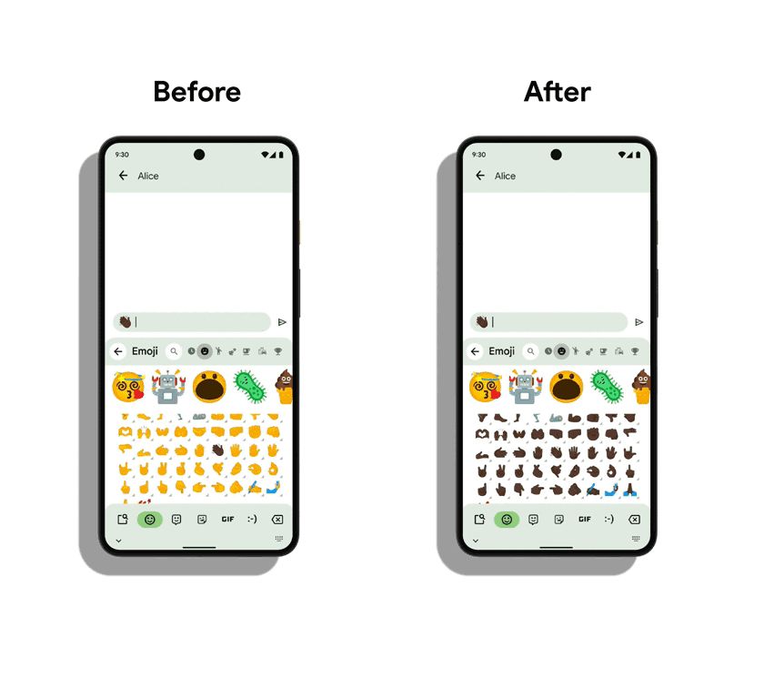 تطبيق Gboard سيتيح لك الآن ضبط لون بشرتك ونوعك بسهولة على نظام اندرويد