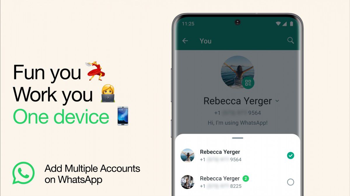 الآن ميزة تعدد الحسابات متاحة لجميع مستخدمي WhatsApp على منصة الأندوريد