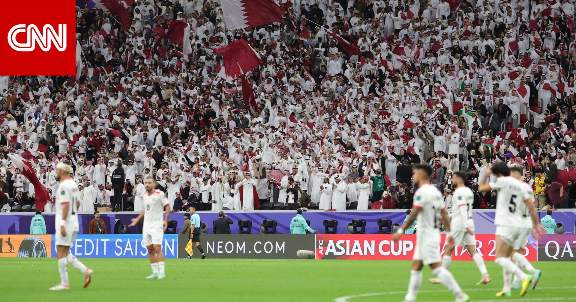 هذا ما فعلته الجماهير القطرية مع لاعبي المنتخب الفلسطيني بعد نهاية مشوارهم في كأس آسيا