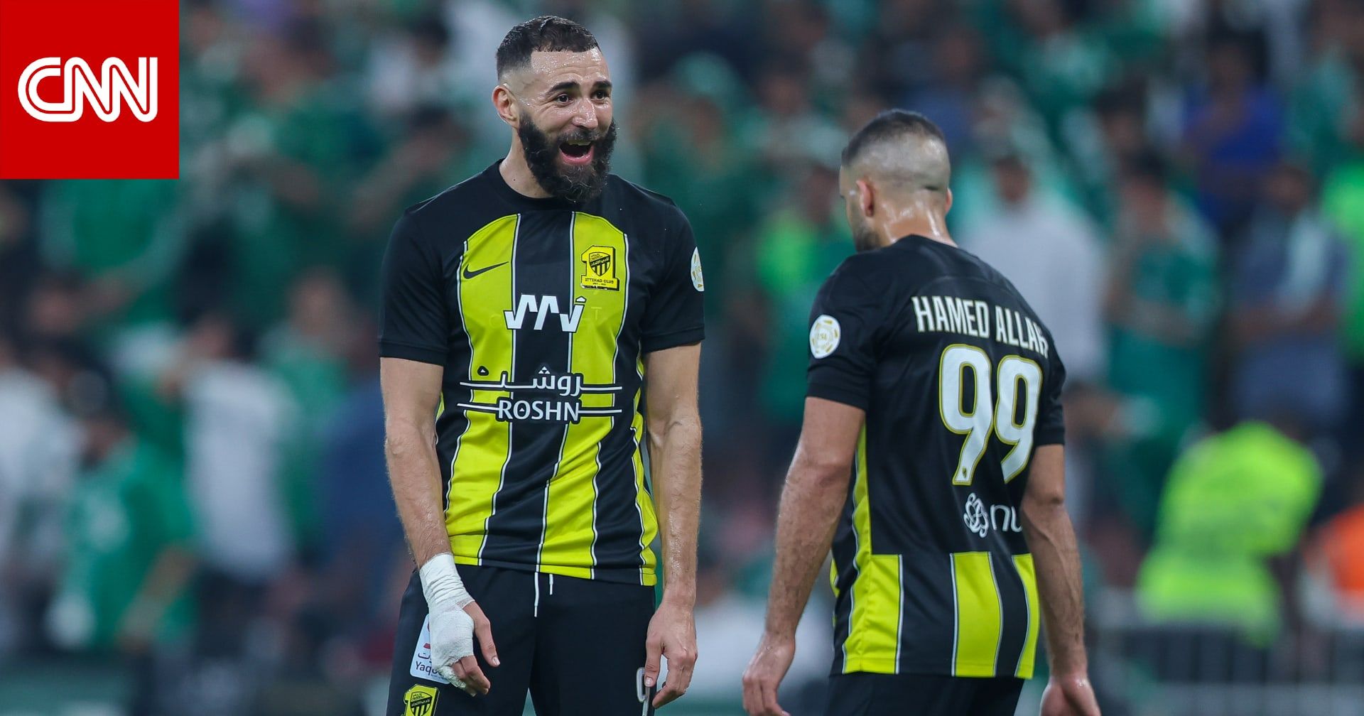 كريم بنزيما يغرّد باللغة العربية بعد بلوغ اتحاد جدة نهائي كأس السوبر السعودي