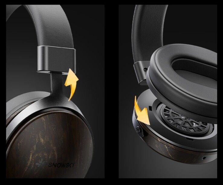The headband is self-adjusting and the ear pads release with a twist for replacement.
