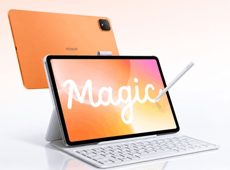MagicPad 4 shown with its keyboard and stylus