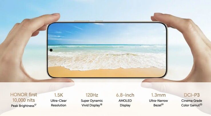 Display highlights of the Honor X9e Pro.
