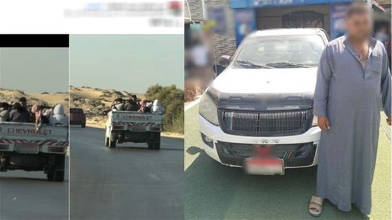 قرارات النيابة في واقعة جلوس أشخاص أعلى الصندوق الخلفي لسيارة ربع نقل بالقاهرة