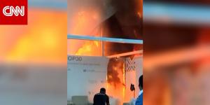 لحظة اندلاع حريق في COP30 مؤتمر الأطراف الثلاثين بالبرازيل