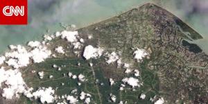 صورة صادمة كيف غرقت منطقة بأكملها تحت الماء.. إليك أثر مزيج العواصف العاتية بآسيا