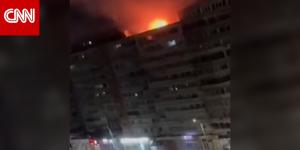 شاهد.. طائرة روسية بدون طيار تنفجر في مبنى سكني برومانيا