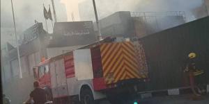 الداخلية تكشف تفاصيل حريق بواجهة قسم شرطة الأزبكية