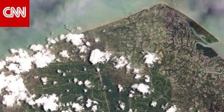 صورة صادمة كيف غرقت منطقة بأكملها تحت الماء.. إليك أثر مزيج العواصف العاتية بآسيا