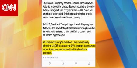 لأجل غير مسمى.. إدارة ترامب توقف برنامج تأشيرة التنوع بعد حادثة جامعة براون