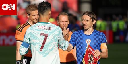 المونديال.. هذا ما فعله مودريتش عند رؤيته لرونالدو في مباراة كرواتيا والبرتغال