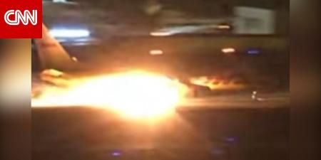 نبأ عاجل .. لحظة اندلاع حريق بطائرة شحن أثناء هبوطها بمطار لوس أنجلوس.. شاهد ما السبب - بوابة مصر الجديدة