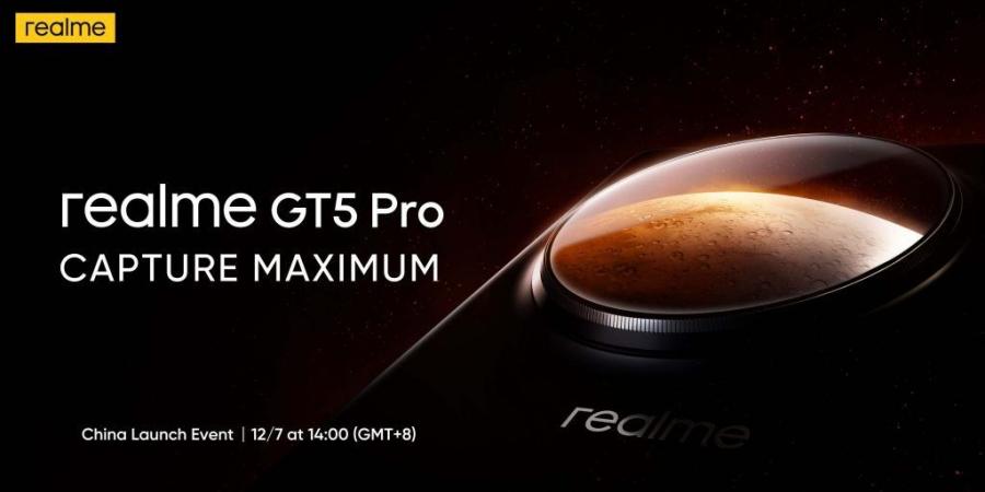 الإعلان عن هاتف Realme GT5 Pro في 7 ديسمبر