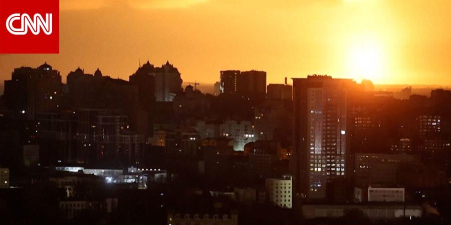 شاهد.. موجة ضربات روسية صاروخية جديدة على عاصمة أوكرانيا