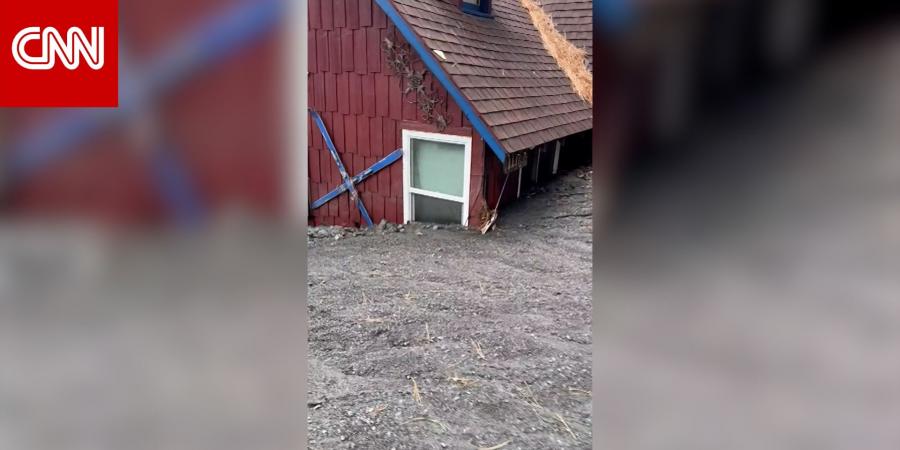 مشاهد صادمة لعاصفة مدمّرة في كاليفورنيا.. منازل وسيارات تحت الوحل