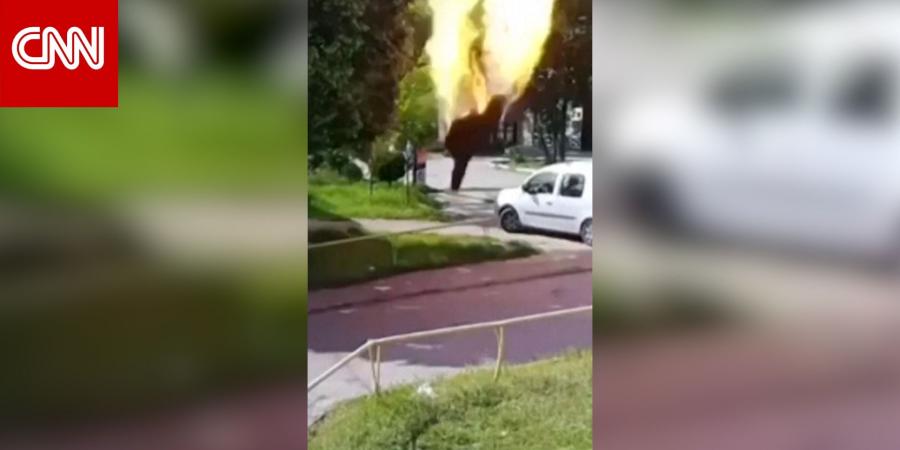كاميرات مراقبة تُظهر غارة روسية بمسيّرة على منطقة سكنية في أوكرانيا