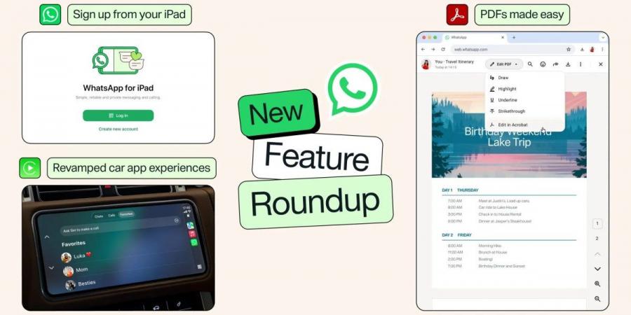 واتساب يتيح أخيرًا إنشاء الحسابات مباشرة على أجهزة iPad مع أحدث تحديث