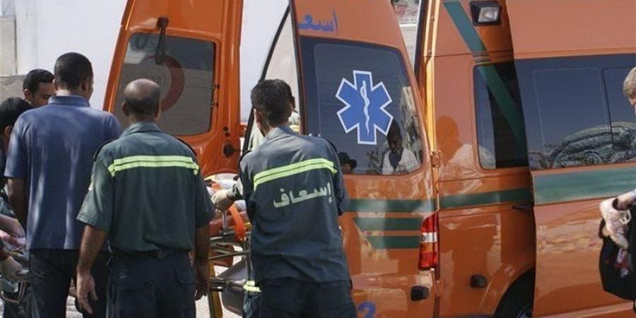 إصابة 6 أشخاص في انقلاب ميكروباص على الطريق الأوسطي