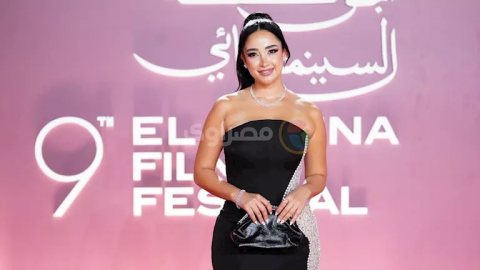 صور..دعاء حكم تتألق على ريد كاربت ختام الجونة السينمائي