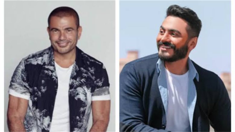 بعد انتهاء موسم الصيف.. المنافسة بين عمرو دياب وتامر حسني تتجدد بالأرقام