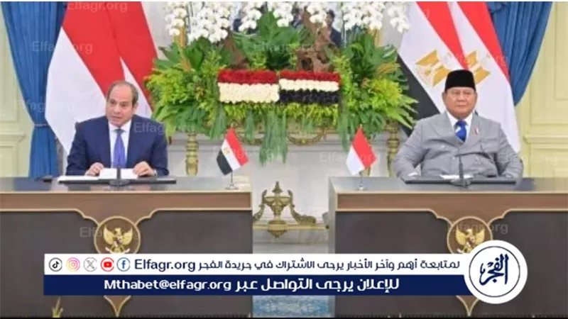 عاجل- الرئيس الإندونيسي عن نهر النيل: نأسف لأي محاولات للانتقاص من الحقوق المائية للدول وندعم جهود مصر
